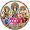 AMTC BIS Hallmarked Laxmi Ganesh Saraswati Mata Silver Coin 999 Pure.