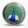AMTC BIS Hallmarked Indian National Bird Peacock Design 999 Pure Silver Coin.