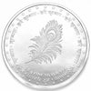 Indian Peacock Morpankh 999 Fine Silver Coin for Luxury Gifting.