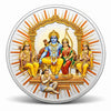 AMTC BIS Hallmarked Ram Darbar Colorful Design 999 Pure Silver Coin.