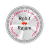 Personalised Anniversary Gift Silver Coin for Husband and Wife.