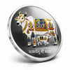 Gau Mata Kamdhenu 999 Fine Silver Coin for Prosperity.