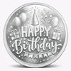 AMTC BIS Hallmarked 999 pure Happy Birthday Baby Round Silver Coin