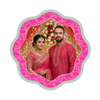 BIS Hallmarked Personalised Silver Coin Wedding Anniversary Gift for Couple Flower Shape 999 Pure