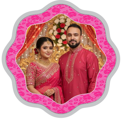 BIS Hallmarked Personalised Silver Coin Wedding Anniversary Gift for Couple Flower Shape 999 Pure