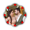 BIS Hallmarked Personalised Flower Shape Silver Coin I Love You Forever Gift for Couple 999 Pure