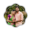 BIS Hallmarked Personalised Flower Shape Silver Coin Happy Valentines Day Gift for Couple 999 Pure