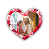 Hallmarked Personalised Newly Married Couple Wedding Gift Heart Shape Silver Coin 999 Pure