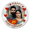 AMTC BIS Hallmarked Customised 25th Wedding Anniversary Silver Coin.