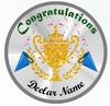 AMTC BIS Hallmarked 999 Pure Personalised Dealer Name Congratulations Corporate Gift Round Silver Coin