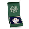 Personalised Corporate Appreciation Silver Coin for Employee Awards.