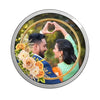 BIS Hallmarked Personalised Newly Engaged beautiful Round Silver Coin 999 Purity Gift