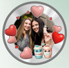 AMTC BIS Hallmarked Personalised Girls Best Friends Never Forget 999 Pure Silver Round Coin for Gifting