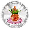 AMTC BIS Hallmarked Personalised Grah Pravesh Date & Family Photo 999 Pure Silver Round Coin.