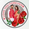 AMTC BIS Hallmarked Personalised Love You Forever Gift for Couple Coin (999 Pure Silver)