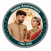 AMTC personalised March marriage anniversary silver coin