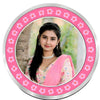 AMTC BIS Hallmarked Personalised Happy Birthday Girl Name & Photo 999 Pure Silver Round Coin.