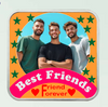 AMTC BIS Hallmarked Personalised Boys Best Friends Forever 999 Pure Silver Squre Coin for Gifting