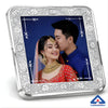 Bride Groom Square Silver Coin in 999 Pure Silver.