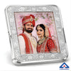Bride Groom Square Silver Coin in 999 Pure Silver.
